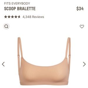 NWT Skims Scoop Bralette